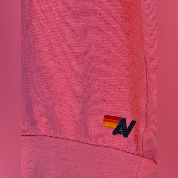Aviator Nation Bolt Crewneck Sweatshirt, Neon Pink, Size Medium - Picture 4 of 7